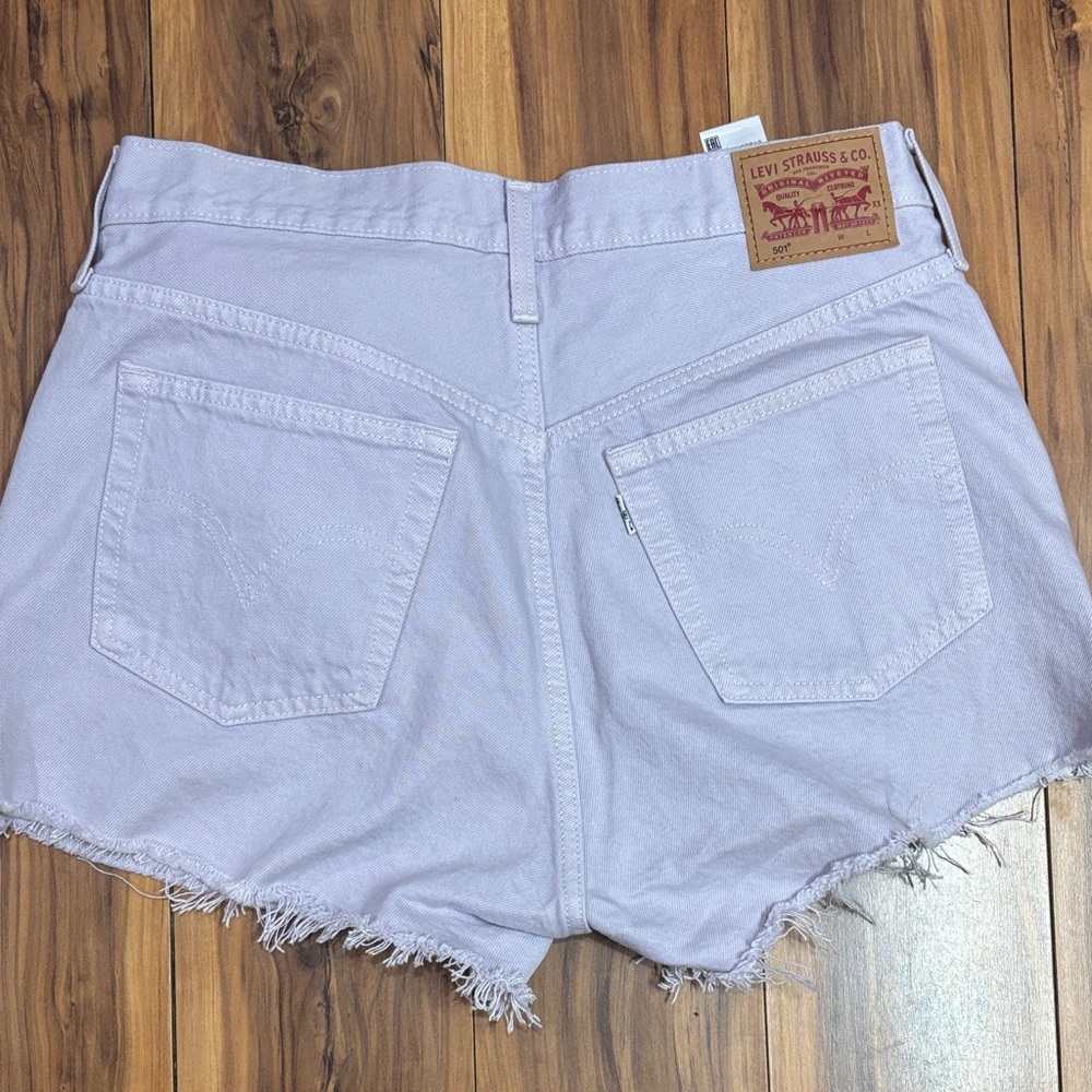 Levi's Women's Light Purple Jean Shorts